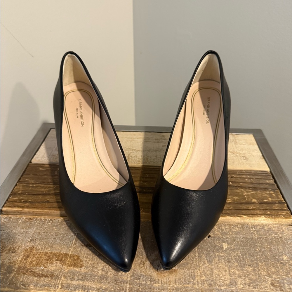 Cole Haan Black Leather Heels
